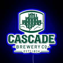 Load image into Gallery viewer, Hobart Brewery 1824 RGB neon sign blue