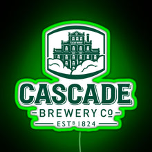 Load image into Gallery viewer, Hobart Brewery 1824 RGB neon sign green