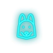 Load image into Gallery viewer, husky dog Animal carnivore cartoon fauna husky dog pet zoo Neon led factory