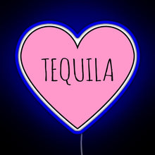 Load image into Gallery viewer, I Love Tequila RGB neon sign blue