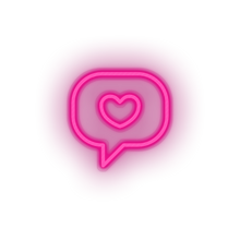 Load image into Gallery viewer, pink i_love_you led bubble heart I love you love relationship romance valentine day neon factory