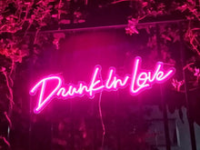 Load image into Gallery viewer, Drunk in love neon sign for sale - custom