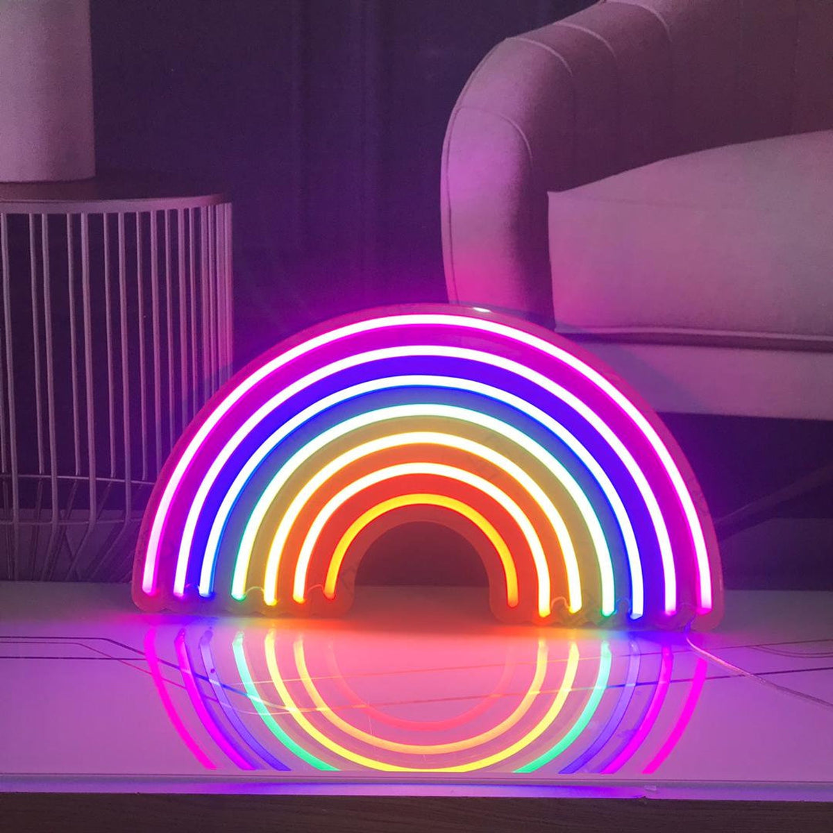 Rainbow Neon Sign