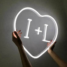 Load image into Gallery viewer, Heart neon Sign with name