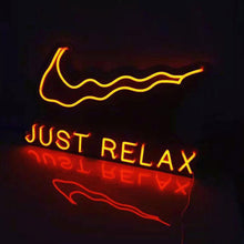 Load image into Gallery viewer, just relax nike neon light