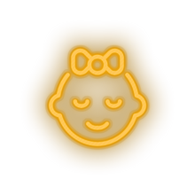 Load image into Gallery viewer, infant family children bow child girl kid baby Neon led factory