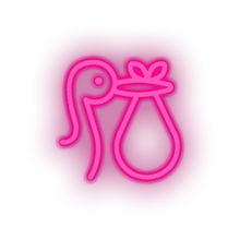 Load image into Gallery viewer, pink infant family stork children child kid baby deilver led neon factory