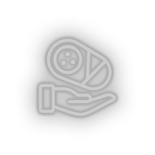 Load image into Gallery viewer, white infant hold family children newborn hand child kid baby led neon factory