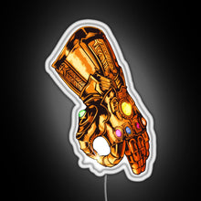 Load image into Gallery viewer, Infinity Gauntlet Circle Game RGB neon sign white