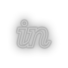 Load image into Gallery viewer, white invision social network brand logo led neon factory