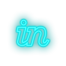 Load image into Gallery viewer, ice_blue invision social network brand logo led neon factory