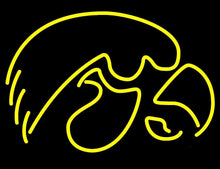 Load image into Gallery viewer, Hawkeye iowa neon led sign