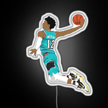 Load image into Gallery viewer, Ja Morant Dunk RGB neon sign white