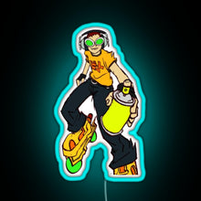 Load image into Gallery viewer, Jet Set Radio Beat RGB neon sign lightblue