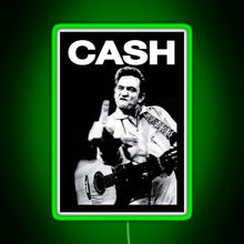 Load image into Gallery viewer, Johnny Middle Finger RGB neon sign green