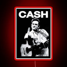 Load image into Gallery viewer, Johnny Middle Finger RGB neon sign red