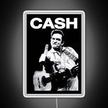 Load image into Gallery viewer, Johnny Middle Finger RGB neon sign white