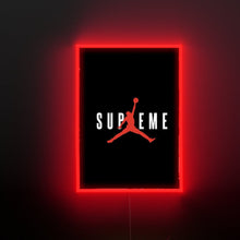 Load image into Gallery viewer, Supreme jordan logo canvas led