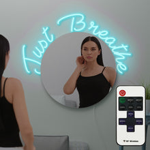Load image into Gallery viewer, Motivation Mirror "Just Breathe" for make-up