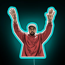 Load image into Gallery viewer, Kanye West RGB neon sign lightblue