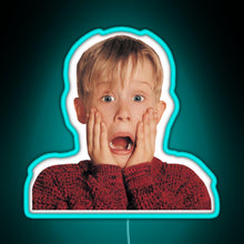 Load image into Gallery viewer, Kevin Mccalister Home Alone Movie RGB neon sign lightblue