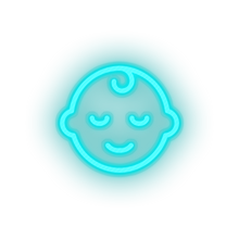 Load image into Gallery viewer, ice_blue kid infant baby child children family led neon factory