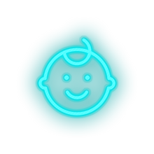 Load image into Gallery viewer, ice_blue kid infant boy family child baby children led neon factory