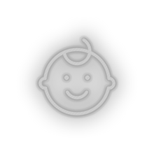 Load image into Gallery viewer, white kid infant boy family child baby children led neon factory