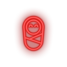 Load image into Gallery viewer, red kid infant newborn baby child children family led neon factory