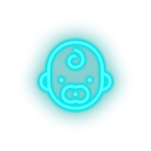 Load image into Gallery viewer, kid infant pacifier baby child children family Neon led factory