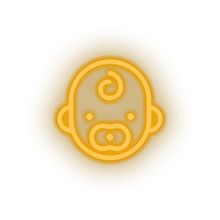 Load image into Gallery viewer, warm_white kid infant pacifier baby child children family led neon factory
