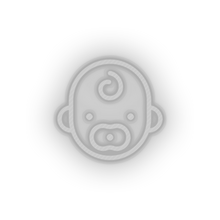 Load image into Gallery viewer, white kid infant pacifier baby child children family led neon factory