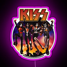 Load image into Gallery viewer, KISS Vintage Design RGB neon sign  pink
