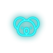 Load image into Gallery viewer, ice_blue koala led animal austalia cartoon fauna herbivore koala zoo neon factory
