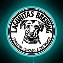 Load image into Gallery viewer, Lagunitas Craft Beer RGB neon sign lightblue