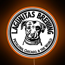 Load image into Gallery viewer, Lagunitas Craft Beer RGB neon sign orange