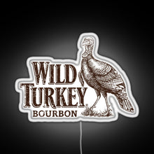 Load image into Gallery viewer, Lawrenceburg Wild Turkey Bourbon RGB neon sign white
