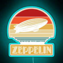 Load image into Gallery viewer, Led Zepelin RGB neon sign lightblue