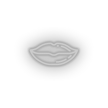 Load image into Gallery viewer, white lips led kiss lips love mouth relationship romance valentine day neon factory