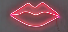 Load image into Gallery viewer, Red lips neon sign