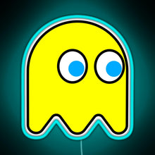 Load image into Gallery viewer, Little Ghost vintage Video games Retro gaming RGB neon sign lightblue