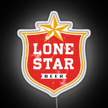 Load image into Gallery viewer, Lone Star RGB neon sign white