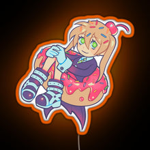 Load image into Gallery viewer, Maka Donut RGB neon sign orange