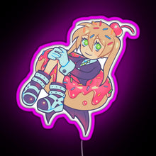 Load image into Gallery viewer, Maka Donut RGB neon sign  pink