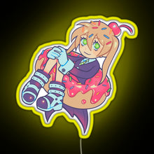 Load image into Gallery viewer, Maka Donut RGB neon sign yellow