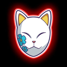 Load image into Gallery viewer, Kitsune Mask Demon Slayer neon light