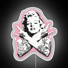 Load image into Gallery viewer, Marilyn Monroe RGB neon sign white