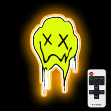 Load image into Gallery viewer, Melting Smiley Face neon sign