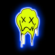 Load image into Gallery viewer, Melting Smiley Face neon sign