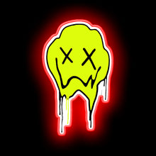 Load image into Gallery viewer, Melting Smiley Face neon sign